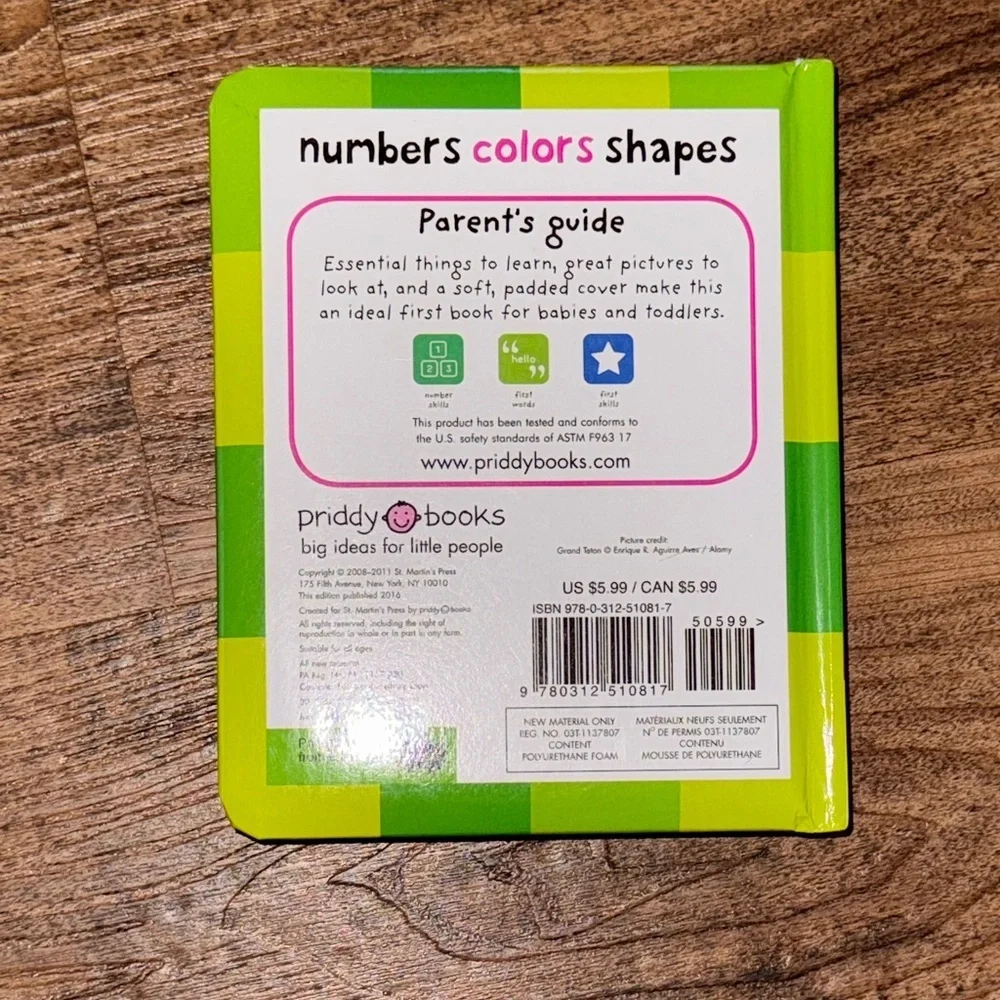 Numbers Colors Shapes Board Book